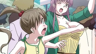 Hentai &ndash; Teen Touching a MILF in a Public Habituate &lbrack;Uncensored&rsqb;